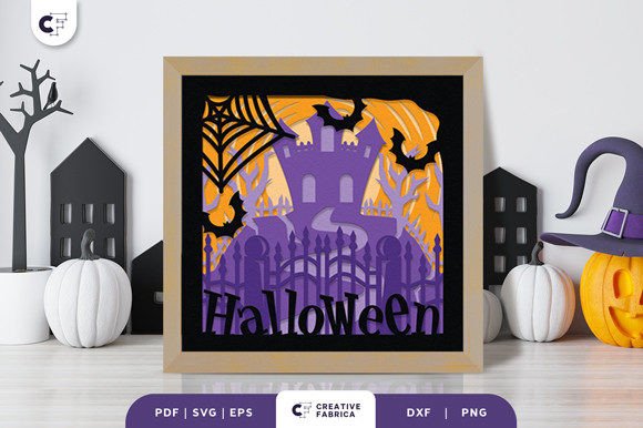 Download Haunted Mansion in the Night 3D SVG - Night Collection