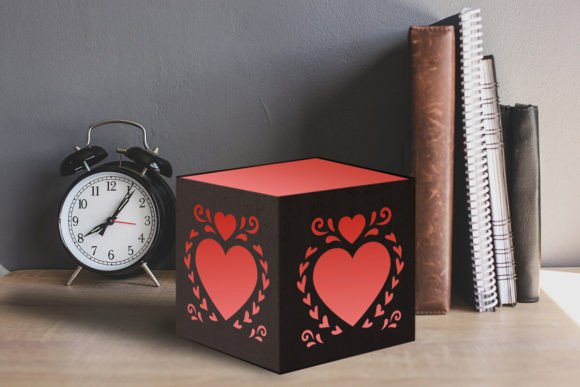 Download Cutout Heart and Ornaments Tealight - Tea Collection