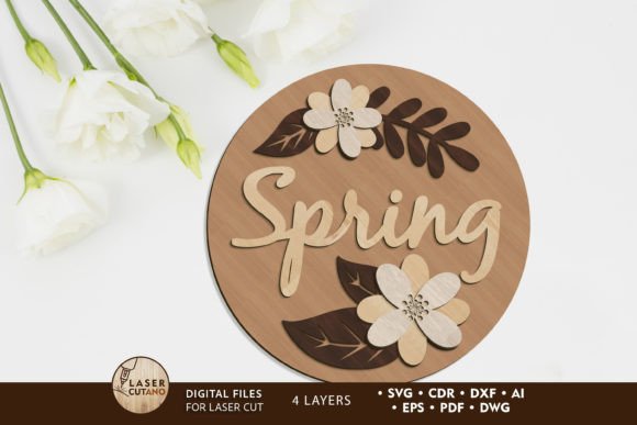 Download Spring Decoration Wall Panel, Cut File - Spring decoration Collection