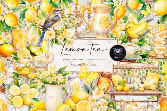 Download Lemon Tea Clipart Watercolor - Tea Collection