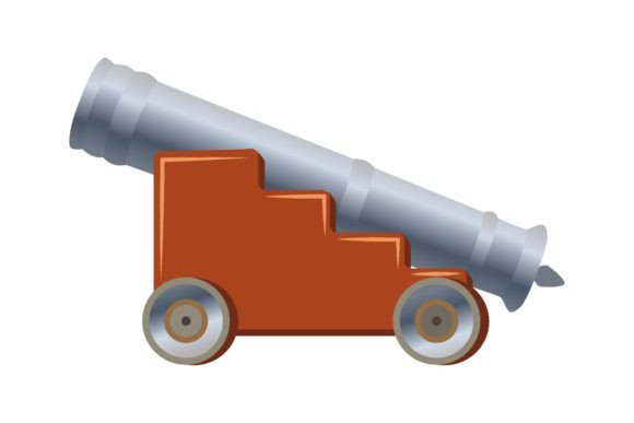 Download Medieval Cannon on Pedestal in Cartoon S - Premium Bundle