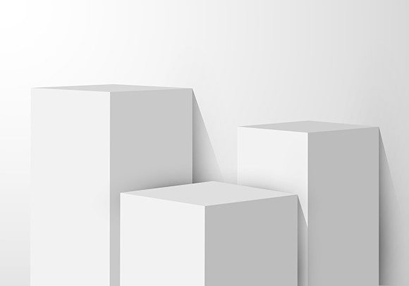 Download 3D White Pedestal Box Studio Room - Premium Bundle