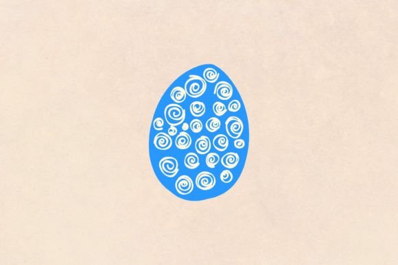 Download Blue Egg with Spring Decoration - Spring decoration Collection