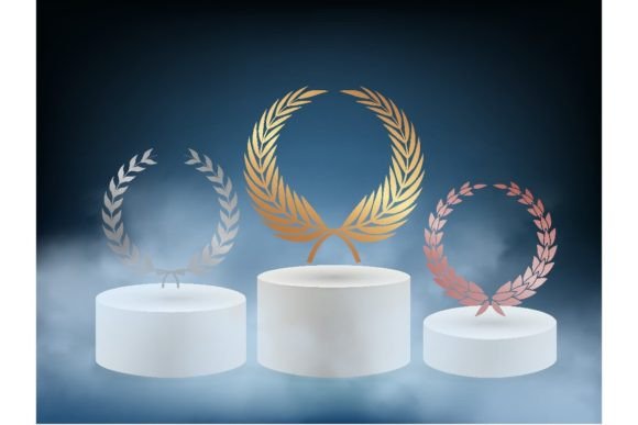 Download Realistic Award Podium. 3D Pedestal - Premium Bundle