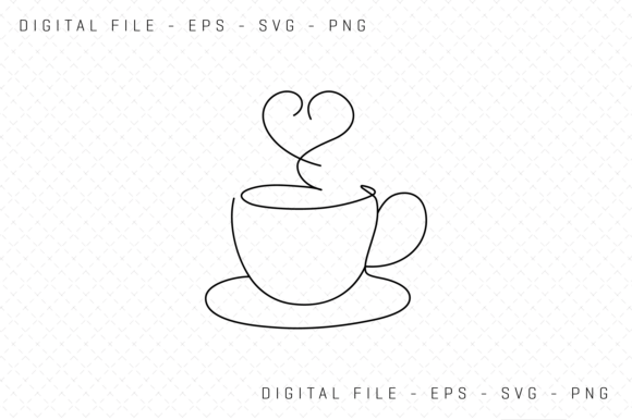 Download Cup of Coffee or Tea One Line Art Svg - Tea Collection