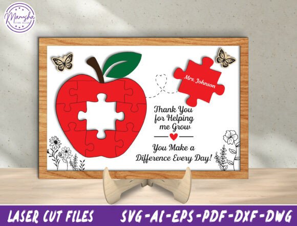 Download Teacher Appreciation Puzzle Apple SVG - Tea Collection